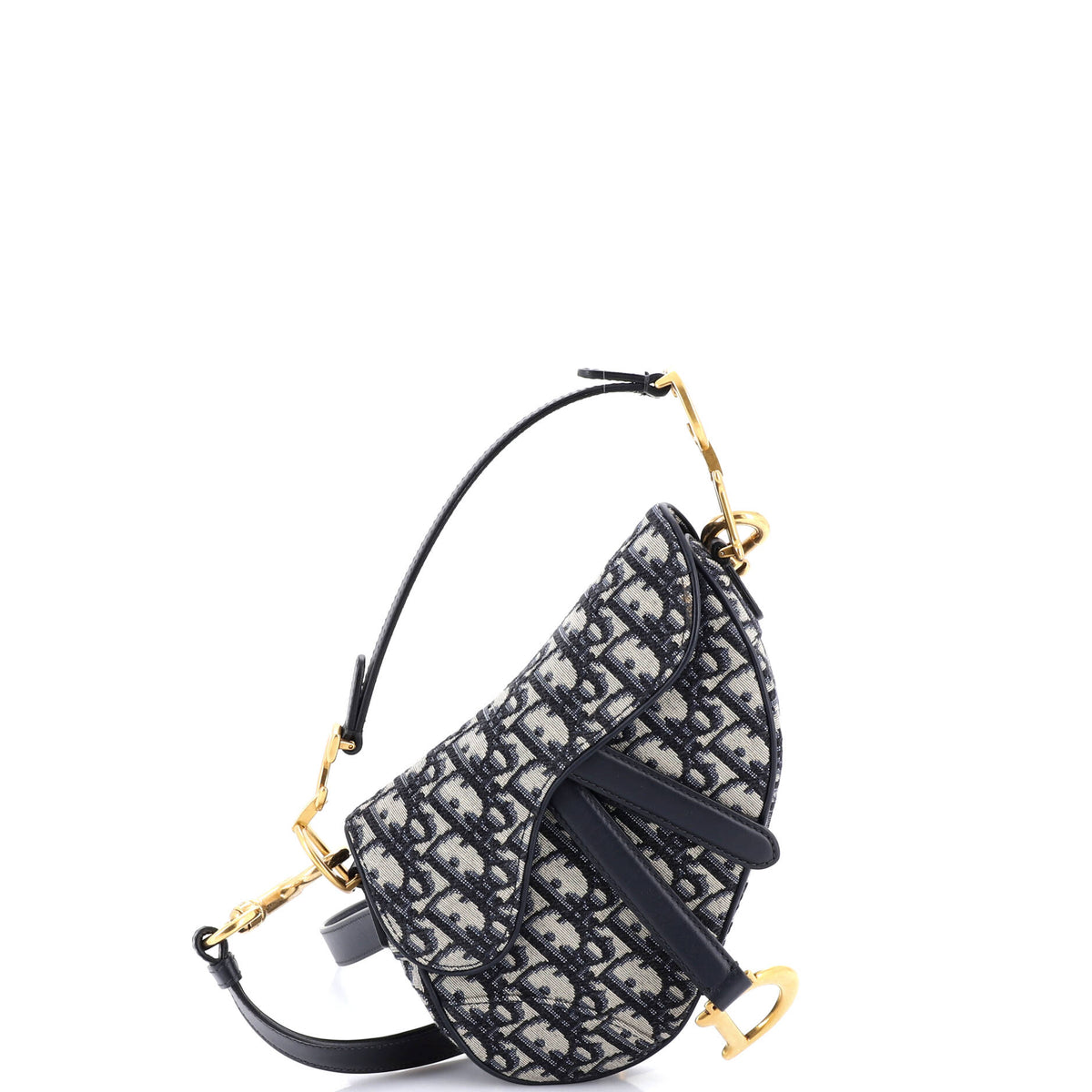 Christian Dior Saddle Handbag Oblique Canvas Mini