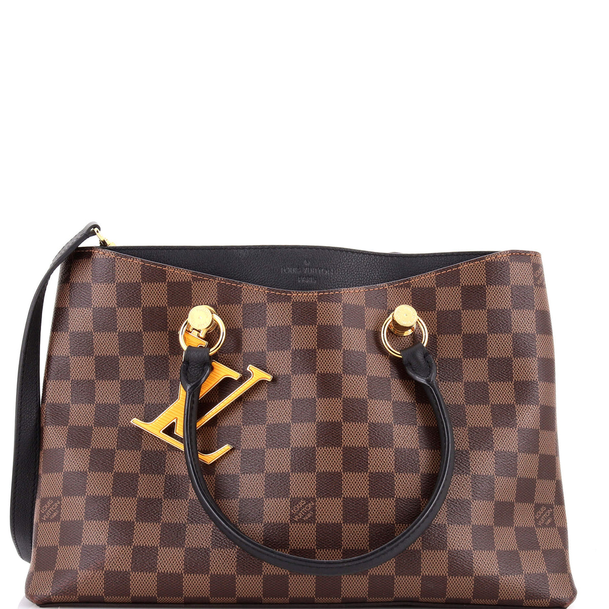 Louis Vuitton LV Riverside Handbag Damier with Leather
