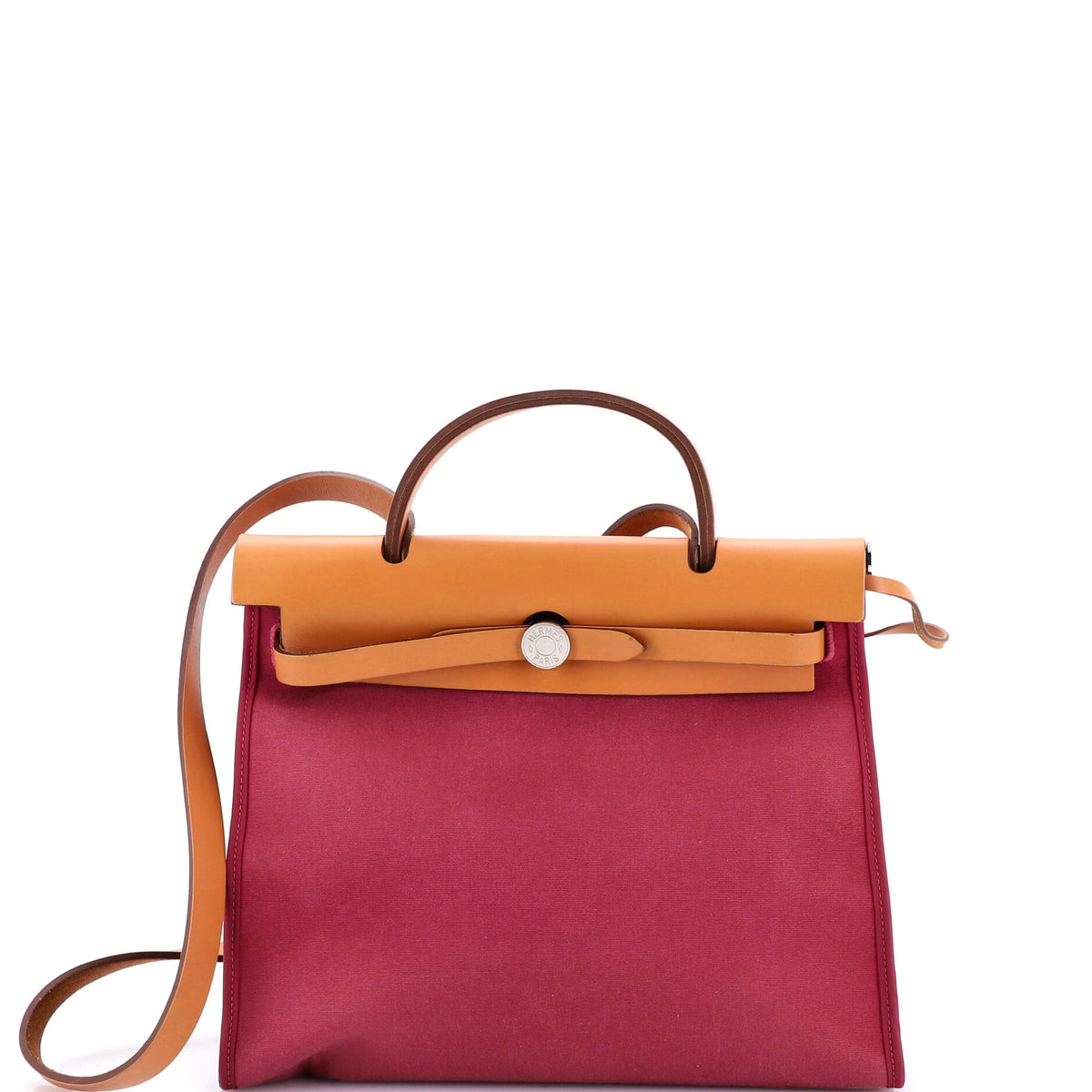 Herm?s Herbag Zip Leather and Toile 31