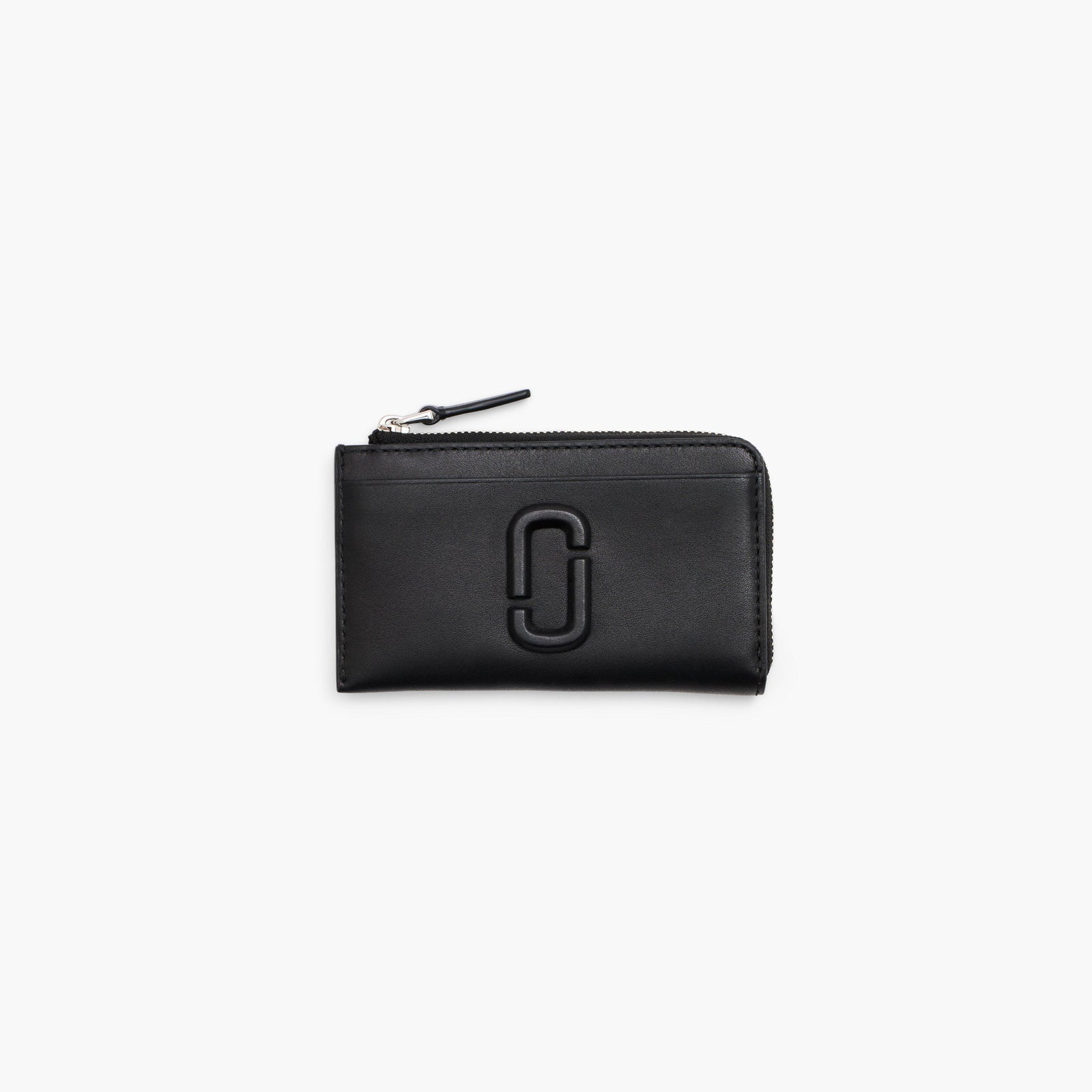 Marc Jacobs The Covered J Marc Top Zip Multi Wallet in Black