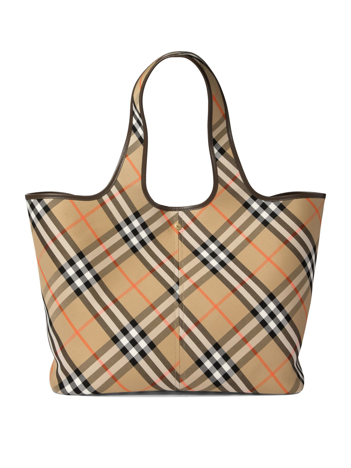 Burberry Women's "check" Medium Tote Bag in Beige | 8093976