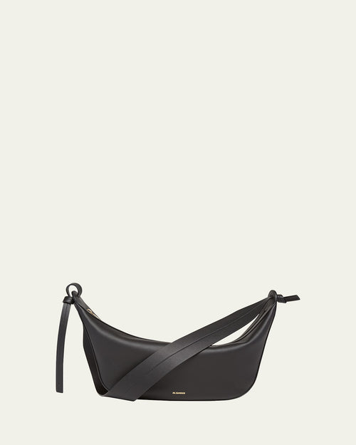 Knot Zip Calf Leather Crossbody Bag