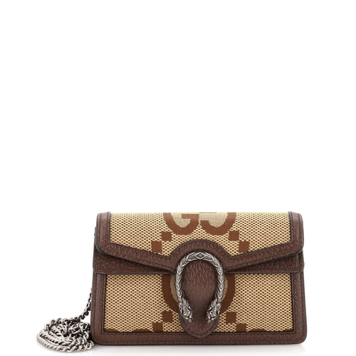 GUCCI Dionysus Bag Jumbo GG Canvas Super Mini