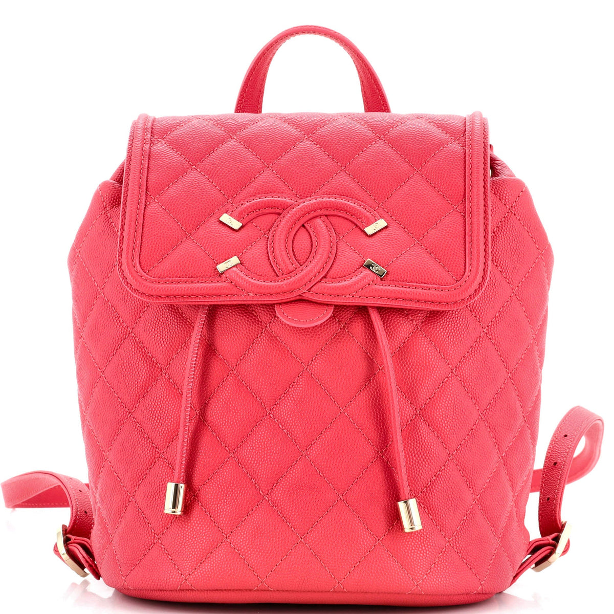 Chanel CHANEL Filigree Backpack Quilted Caviar Small
