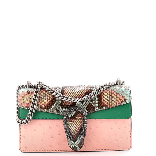 GUCCI Dionysus Bag Python with Ostrich and Leather Small