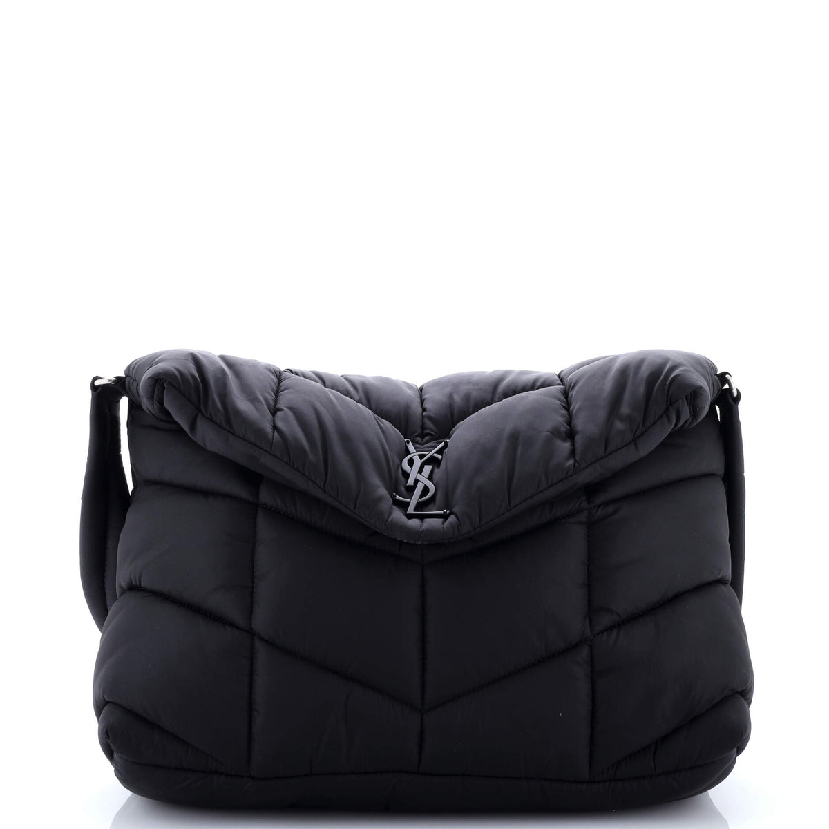 Saint Laurent Loulou Puffer Messenger Bag Quilted Econyl