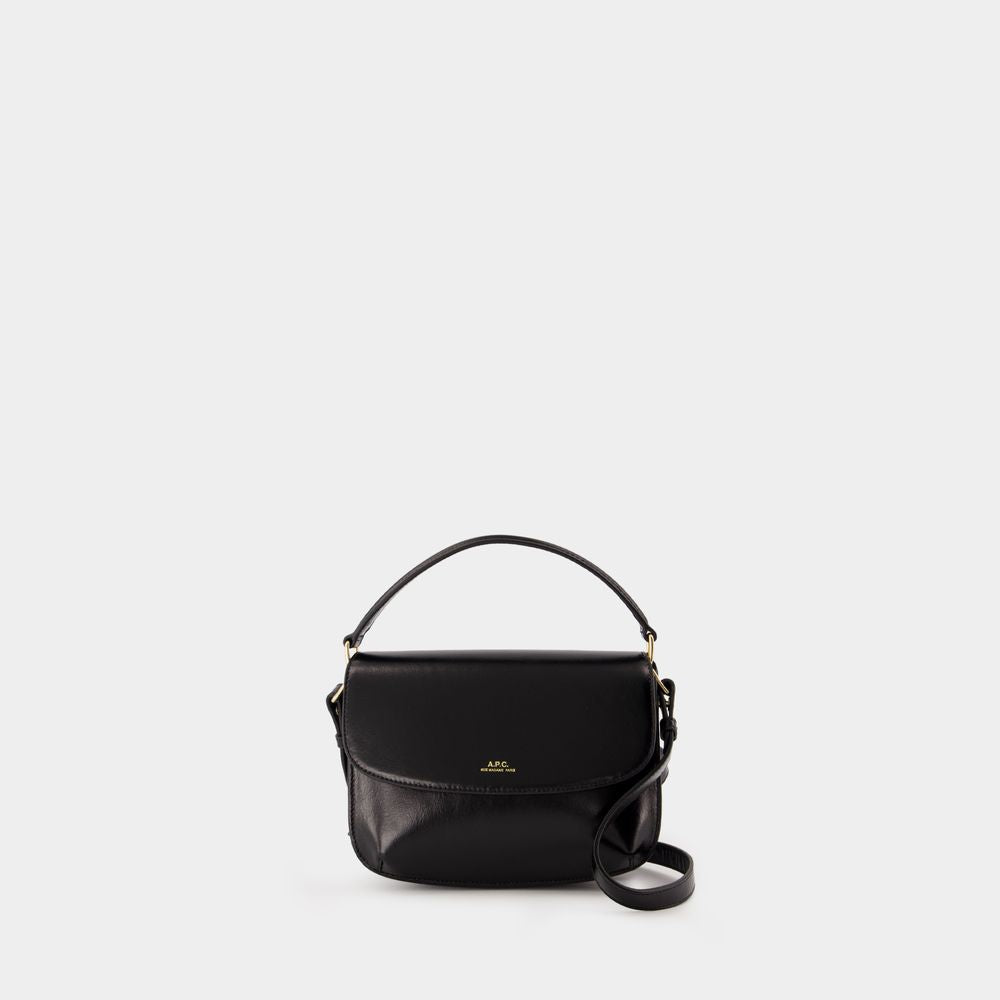 A.p.c. Women's Sarah Shoulder Mini Bag in Black | PXCAM Color F61629 Color LZZ