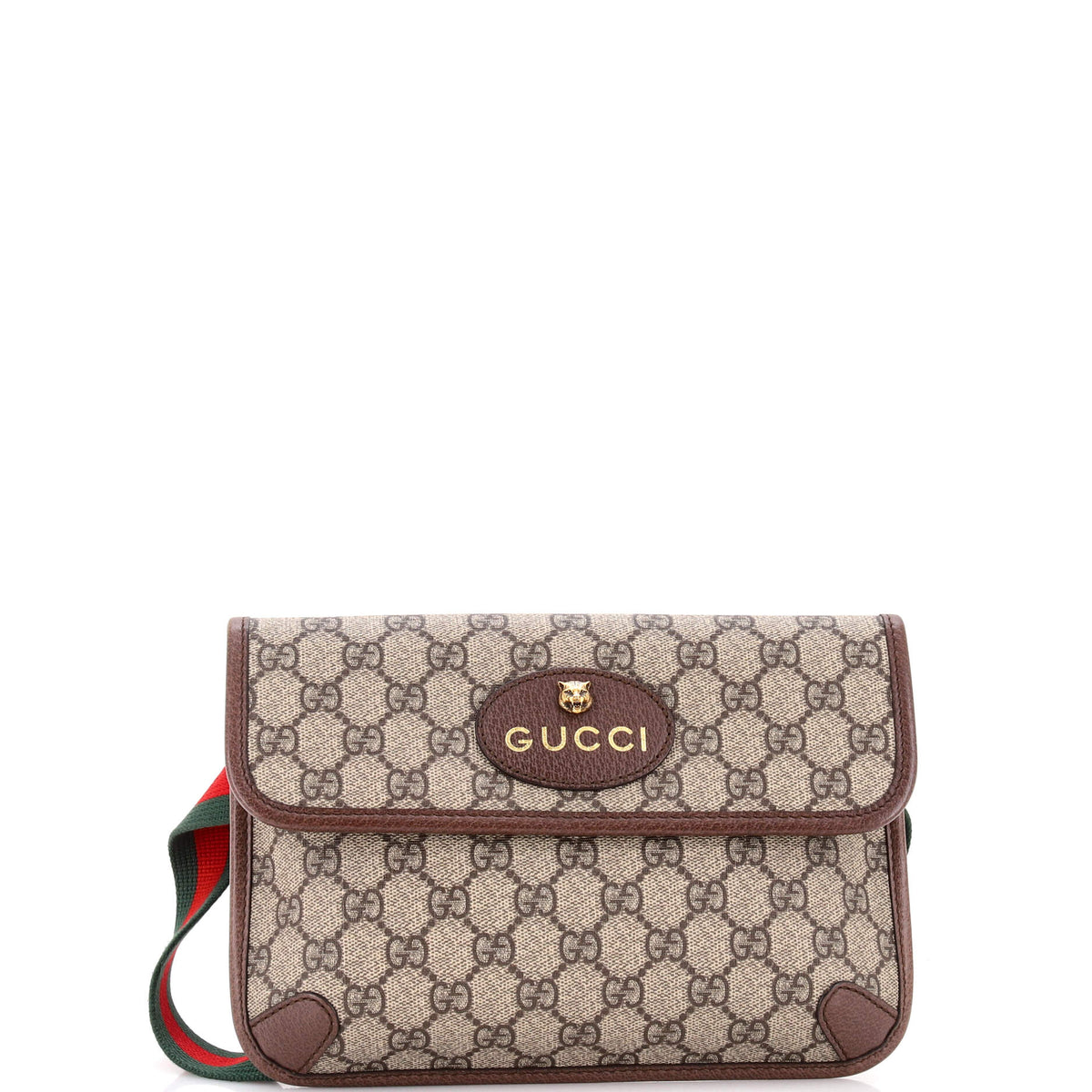 Gucci GUCCI Neo Vintage Flap Belt Bag GG Coated Canvas