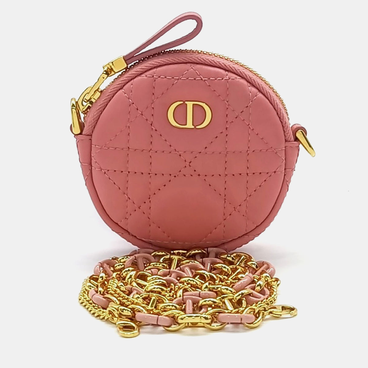 Dior Christian Caro Chain Round Pouch