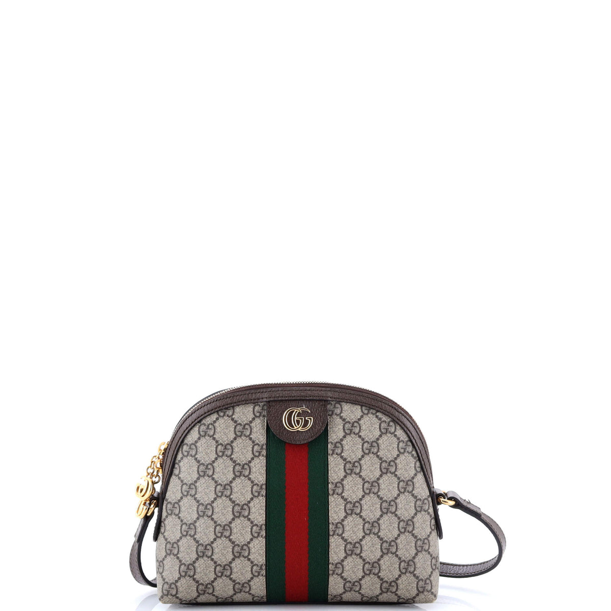 Gucci GUCCI Ophidia Dome Shoulder Bag GG Coated Canvas Small