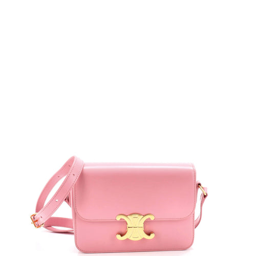CELINE Triomphe Shoulder Bag Smooth Calfskin Teen