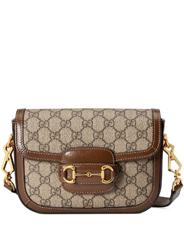 Gucci Women's Horsebit 1955 Mini Bag in Beige | 658574HUHHG