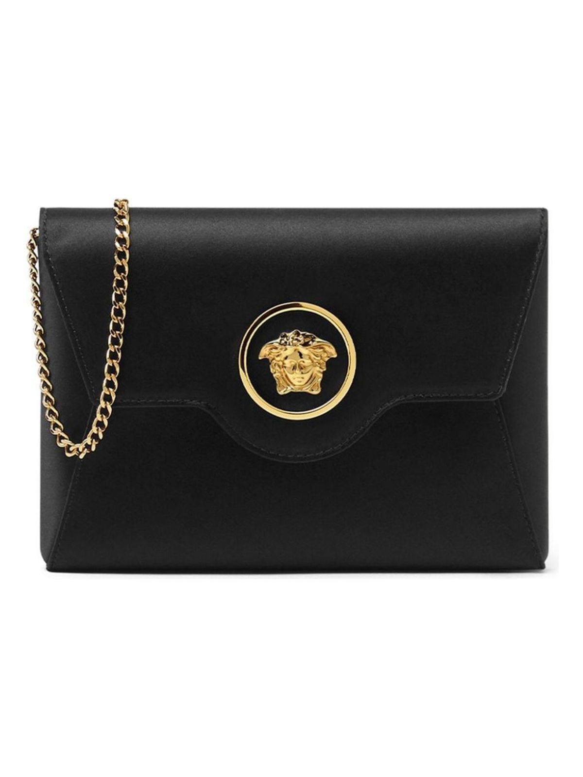 Versace Women's La Medusa Envelope Clutch Bag in Black | Size UNICA | 10030181A11491