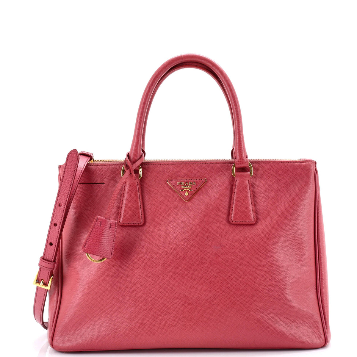 Prada PRADA Double Zip Lux Tote Saffiano Leather Large