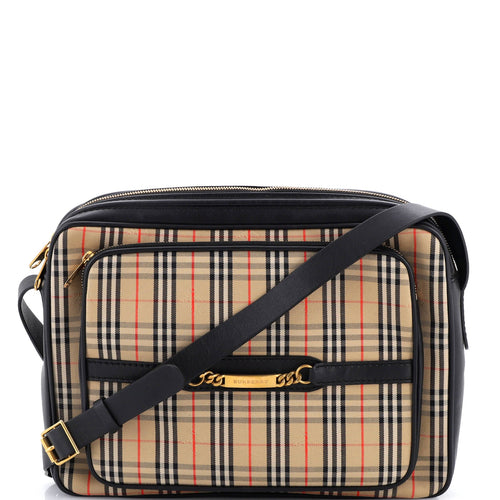 Link Chain Camera Bag 1983 Knight Check Canvas Large
