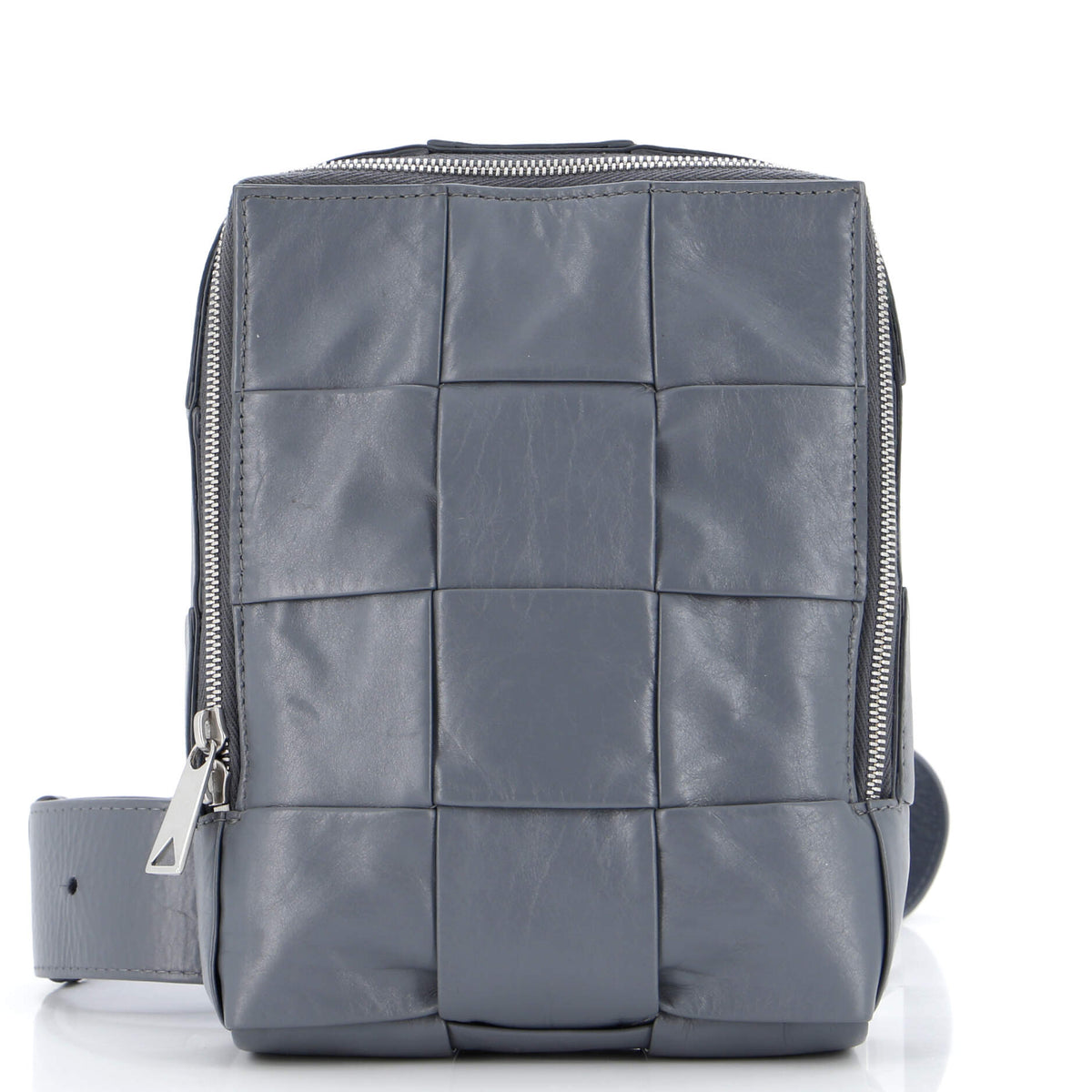 Bottega Veneta Cassette Sling Crossbody Bag Maxi Intrecciato Leather