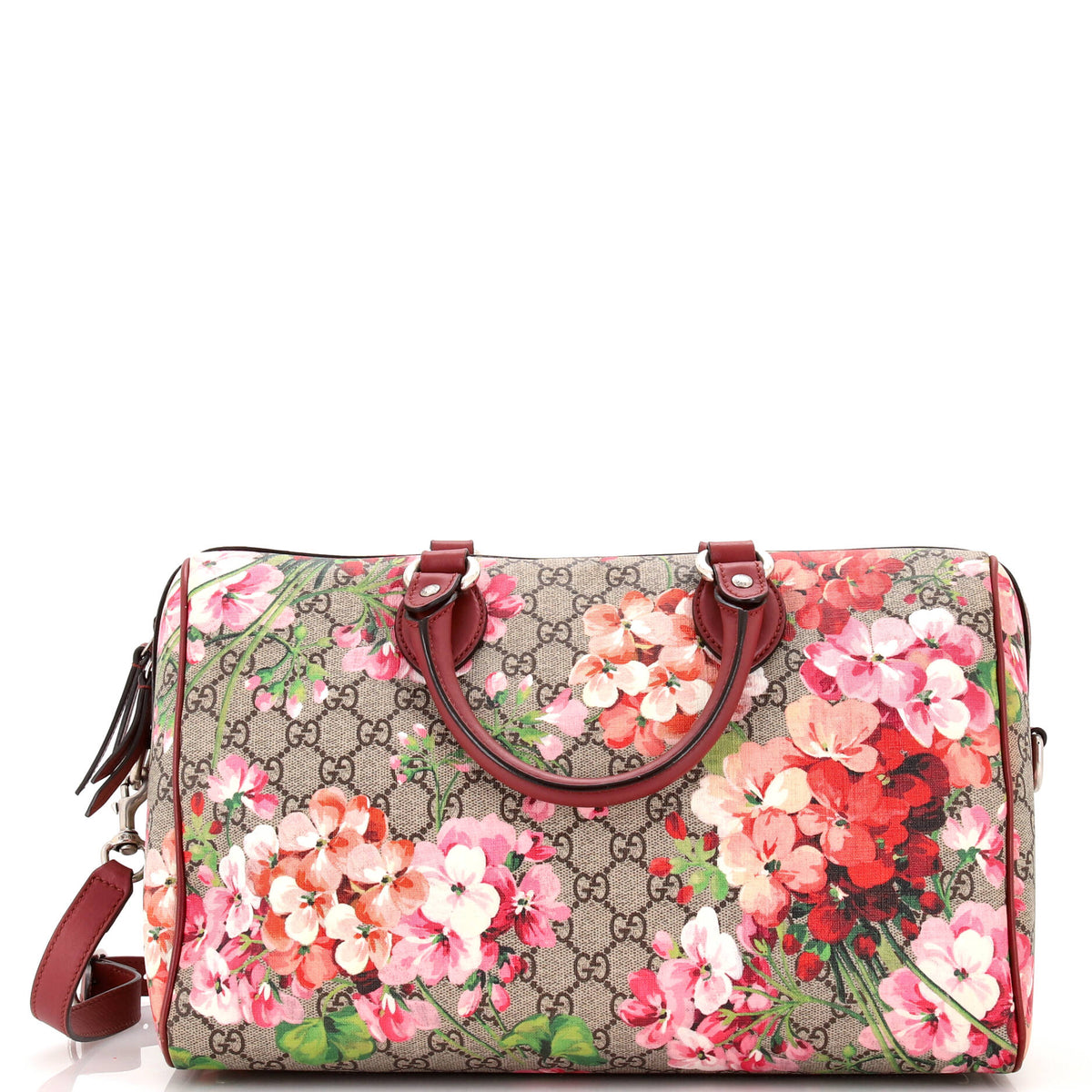 Gucci GUCCI Convertible Boston Bag Blooms Print GG Coated Canvas Medium