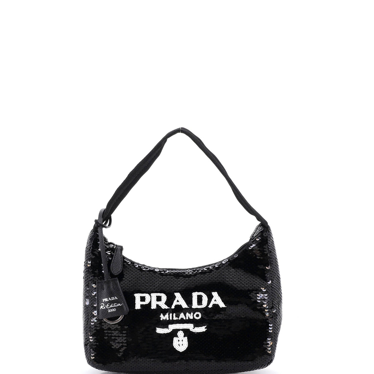 Prada PRADA Re-Edition 2000 Hobo Sequins Mini