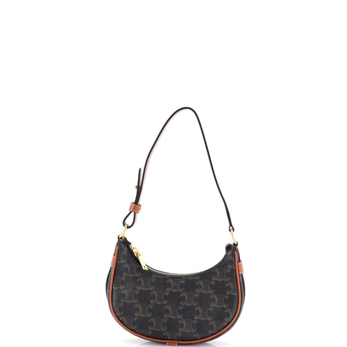 CELINE Ava Bag Triomphe Coated Canvas Mini