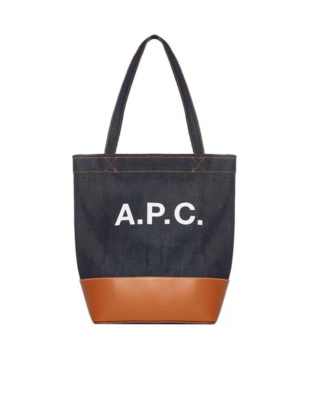 A.p.c. Axel Small Denim Tote Bag in Blue | CODDPM61568
