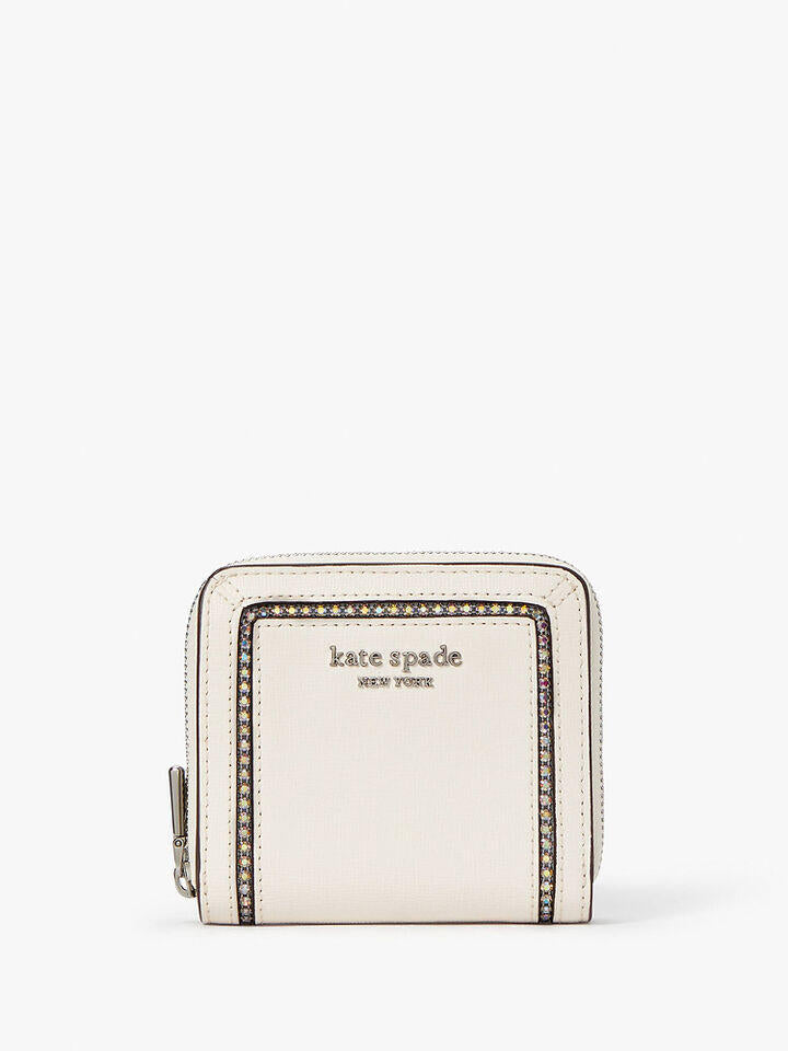 Kate Spade Au Morgan Crystal Inlay Small Compact Wallet