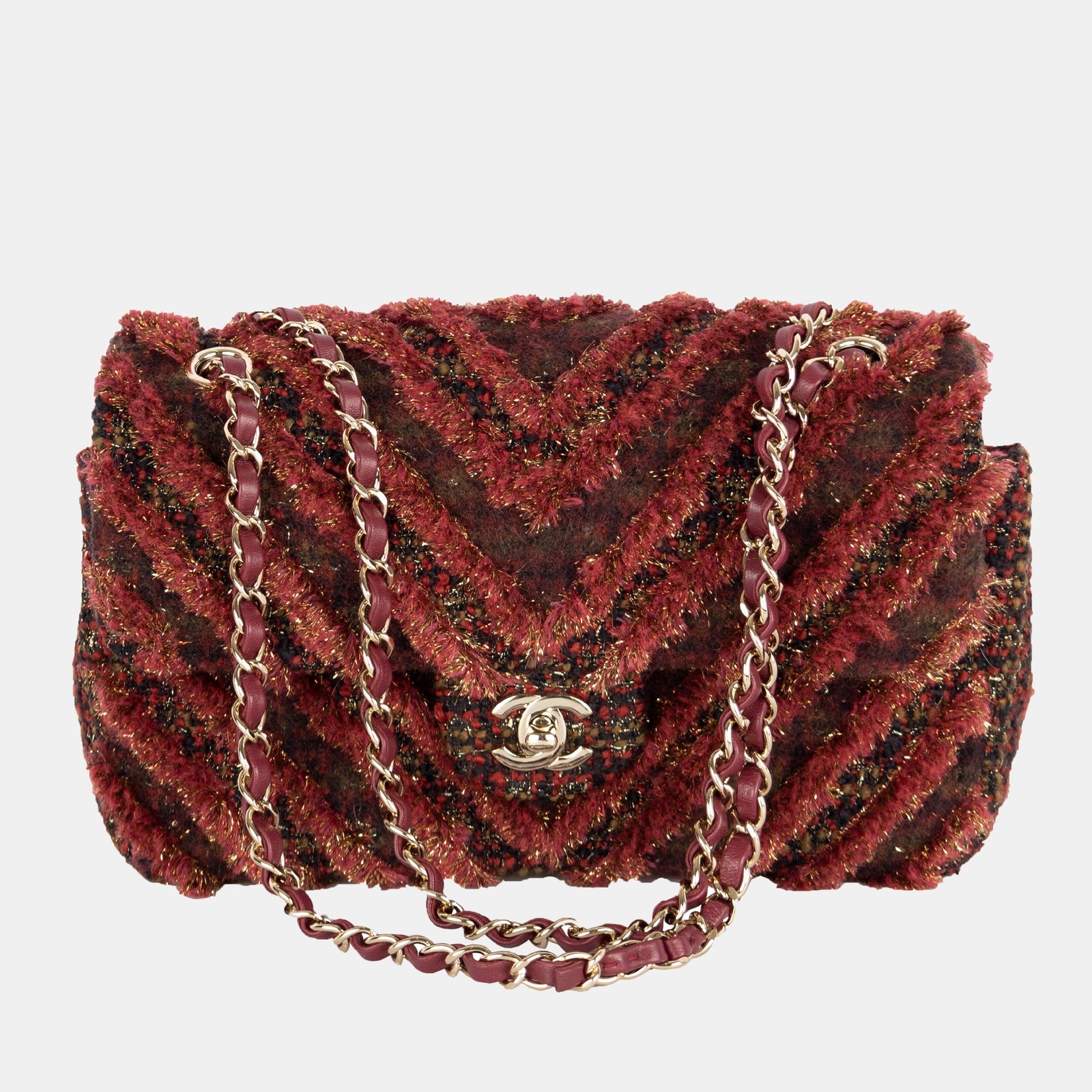 Chanel Fall/Winter 2021 runway Tweed Flap Bag