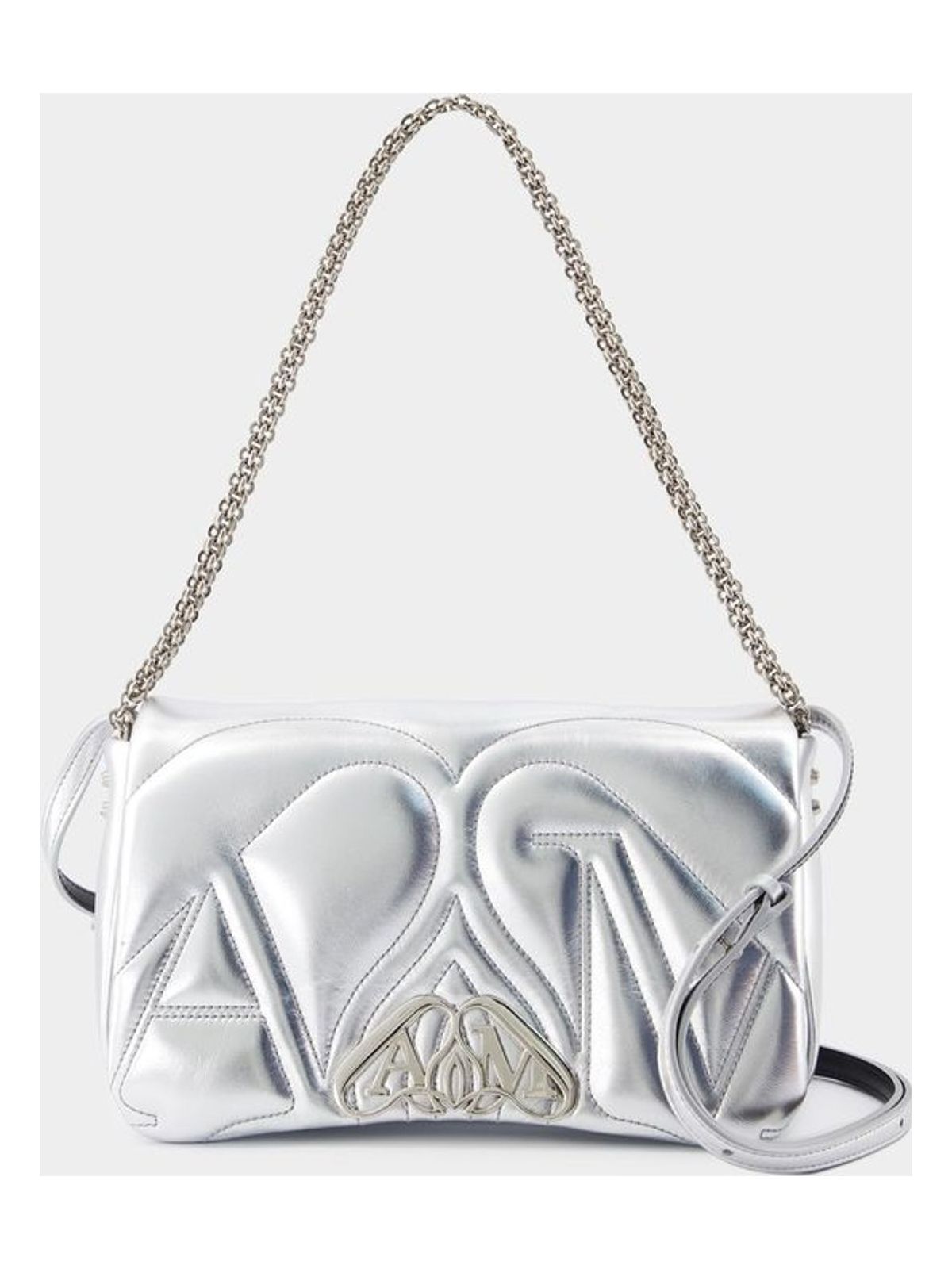 Alexander Mcqueen Women's The Seal Small Crossbody Bag in Metallic | 7573751BL0I1400