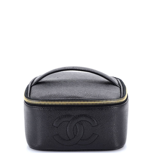 CHANEL Vintage Timeless Vanity Case Caviar Mini