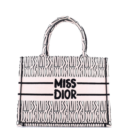 Miss Dior Book Tote Embroidered Canvas Medium