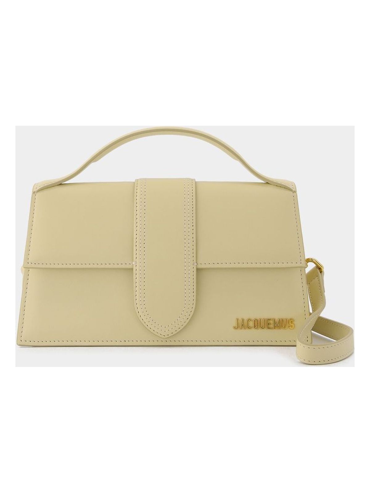 Jacquemus Women's Le Grand Bambino Bag In Leather in Beige | 213BA007 Color 3060 Color 120