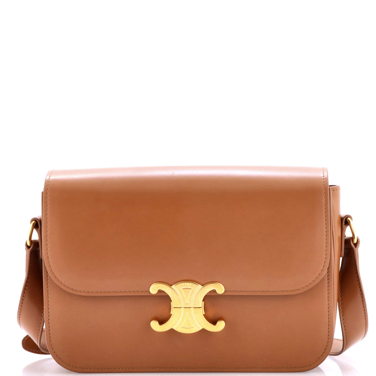 Celine CELINE Triomphe Shoulder Bag Smooth Calfskin Medium