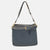 Navy Blue Leather Vanessa Shoulder Bag