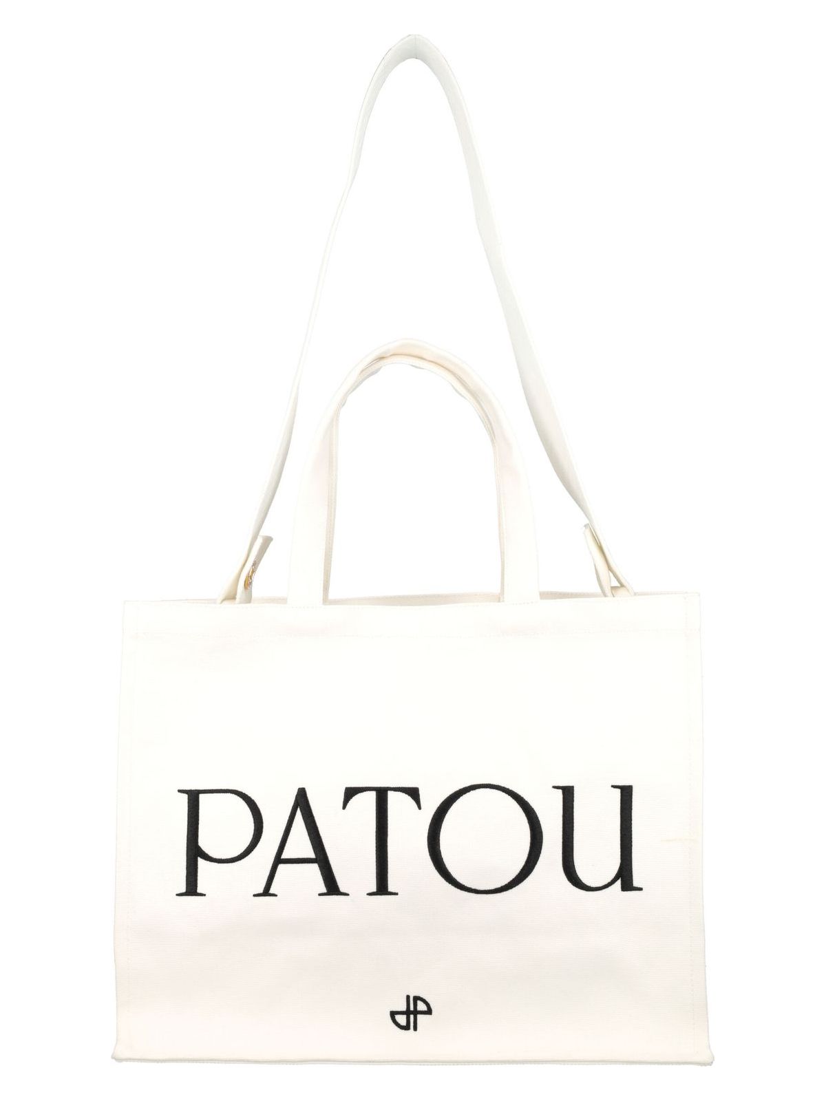 Patou Women's Logo Tote in White | 24PAC0450076 Color 001W