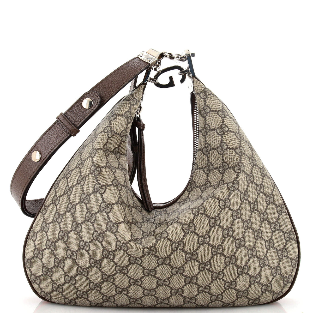 Gucci GUCCI Attache Shoulder Bag GG Coated Canvas Large