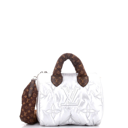 Speedy Bandouliere Bag Monogram Quilted Econyl Nylon 25