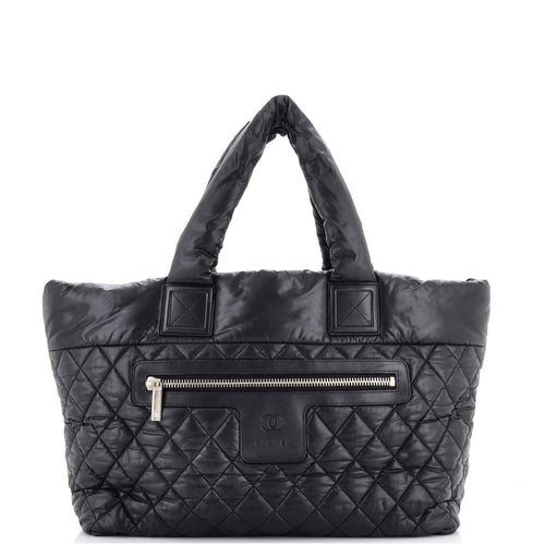 CHANEL Coco Cocoon Reversible Tote Quilted Nylon Medium