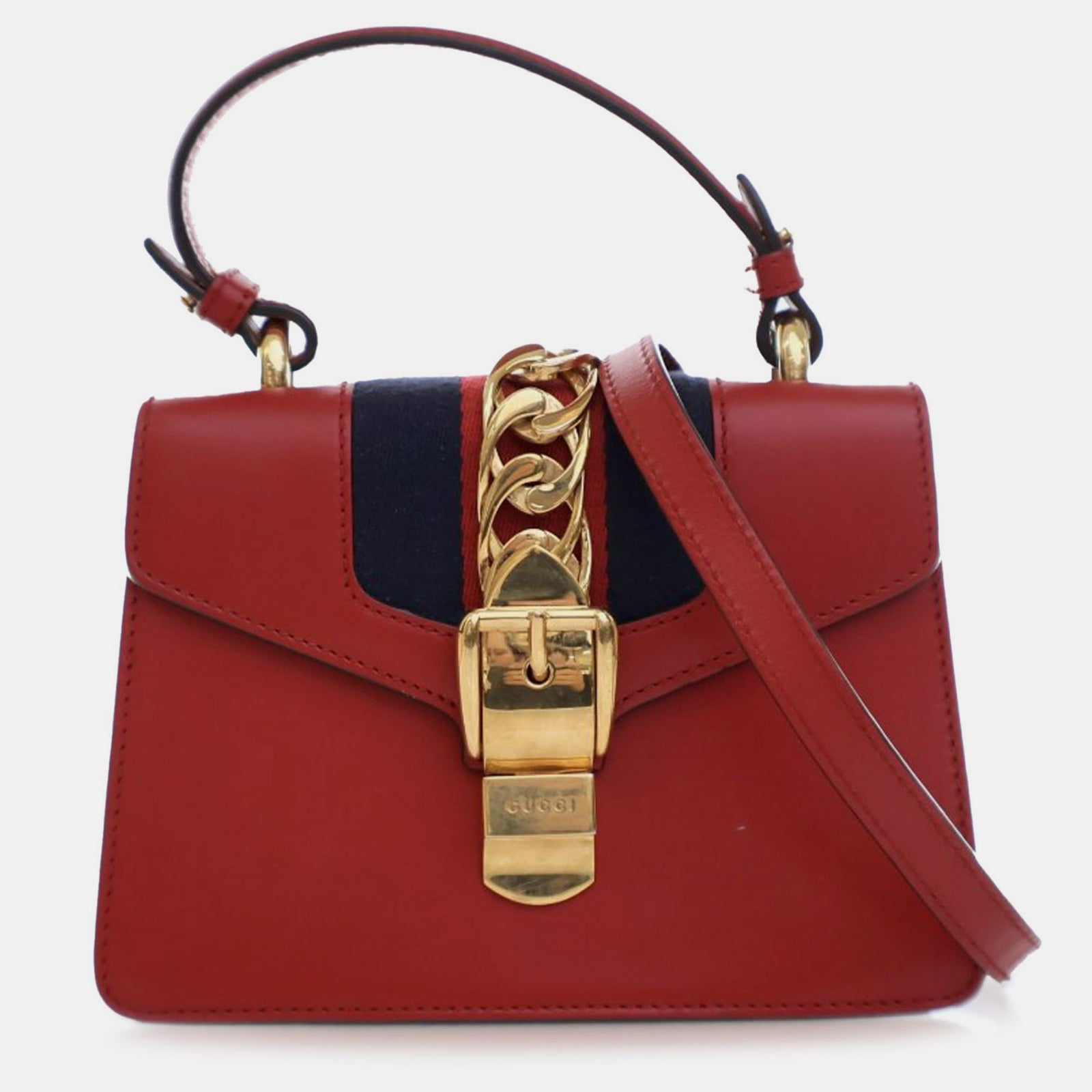 Gucci Mini Calfskin Sylvie Satchel