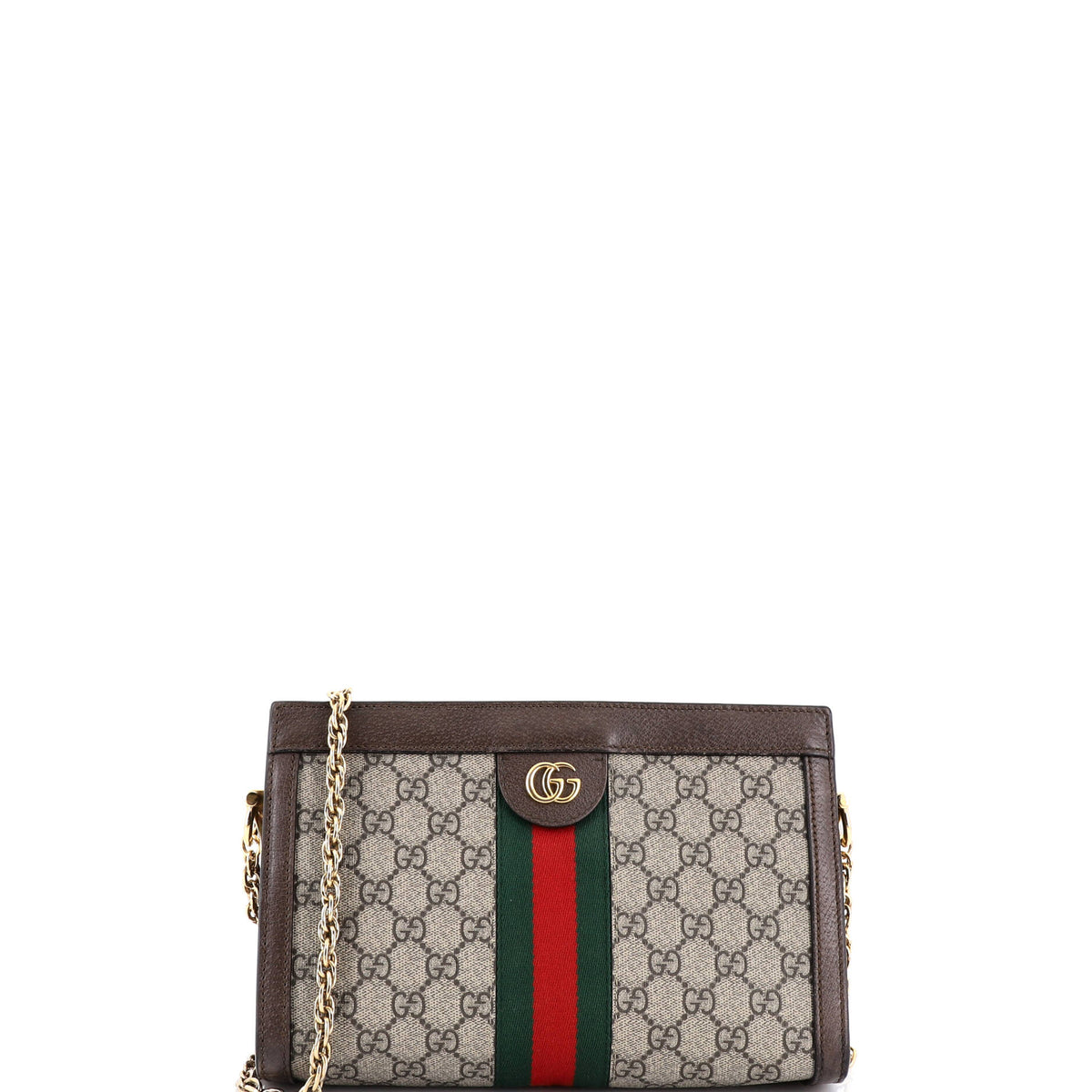 Gucci GUCCI Ophidia Chain Shoulder Bag GG Coated Canvas Small