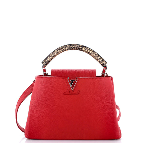 Capucines Bag Leather with Snakeskin BB