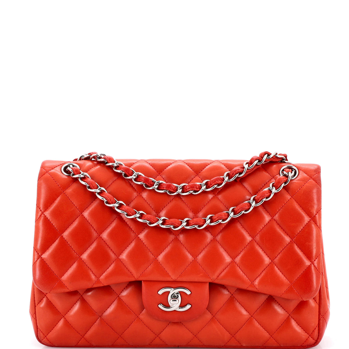 Chanel CHANEL Classic Double Flap Bag Quilted Lambskin Jumbo