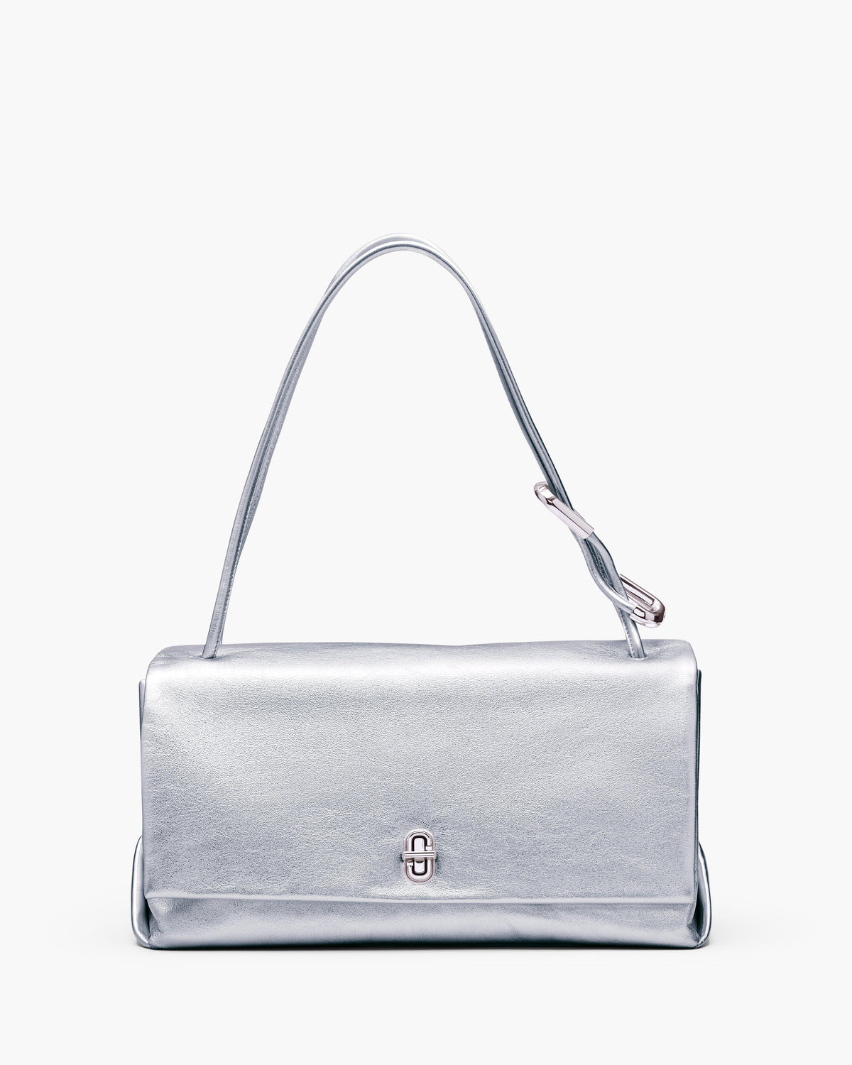 Marc Jacobs Marc Jacobs The Metallic Large Dual Bag in Silver