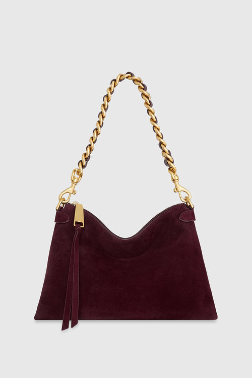 Stevie Medium Shoulder Bag In Mulberry