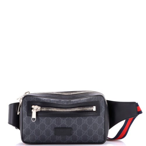 GUCCI Soft Zip Belt Bag GG Coated Canvas Small
