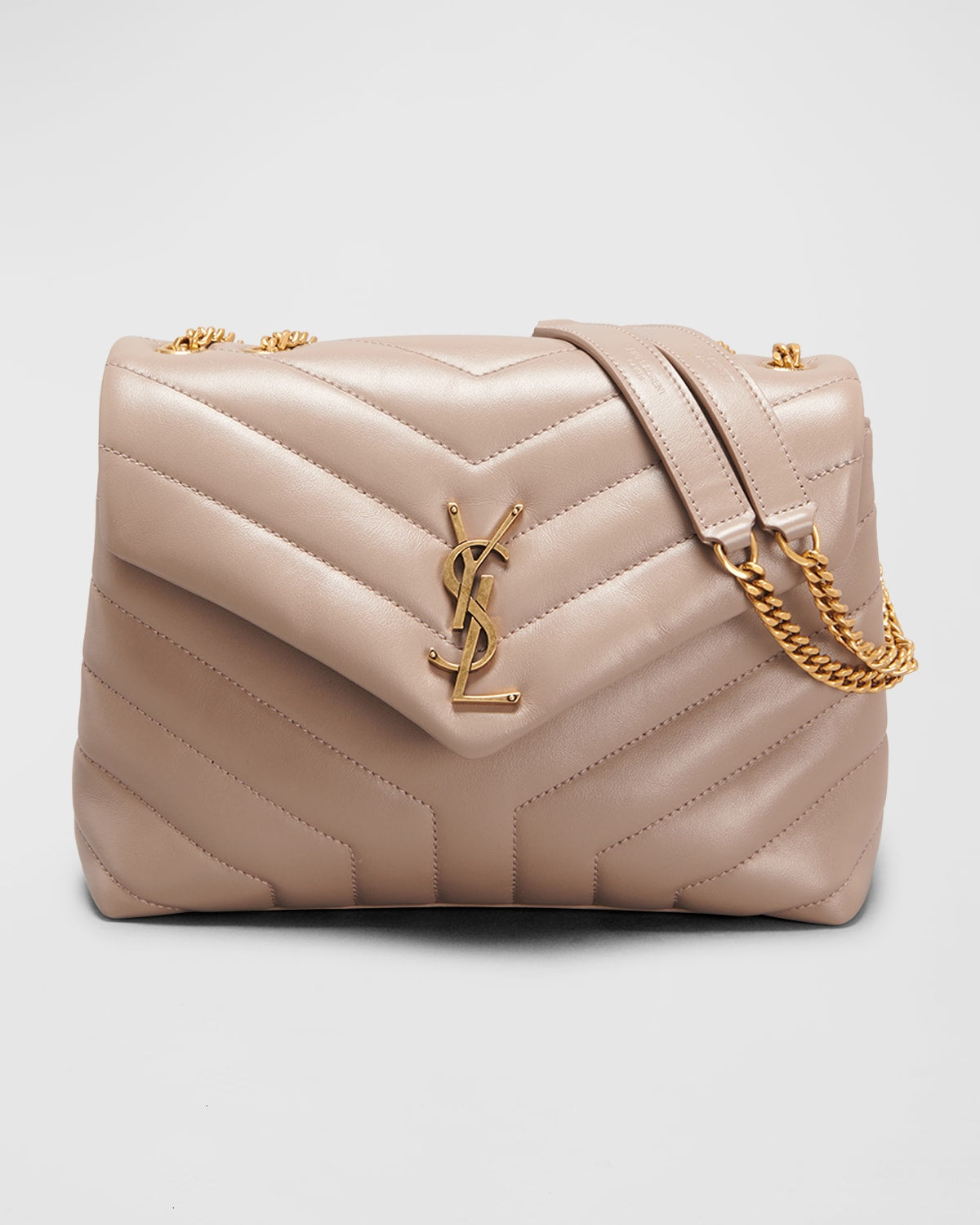 Saint Laurent Loulou Small YSL Shoulder Bag in Quilted Leather