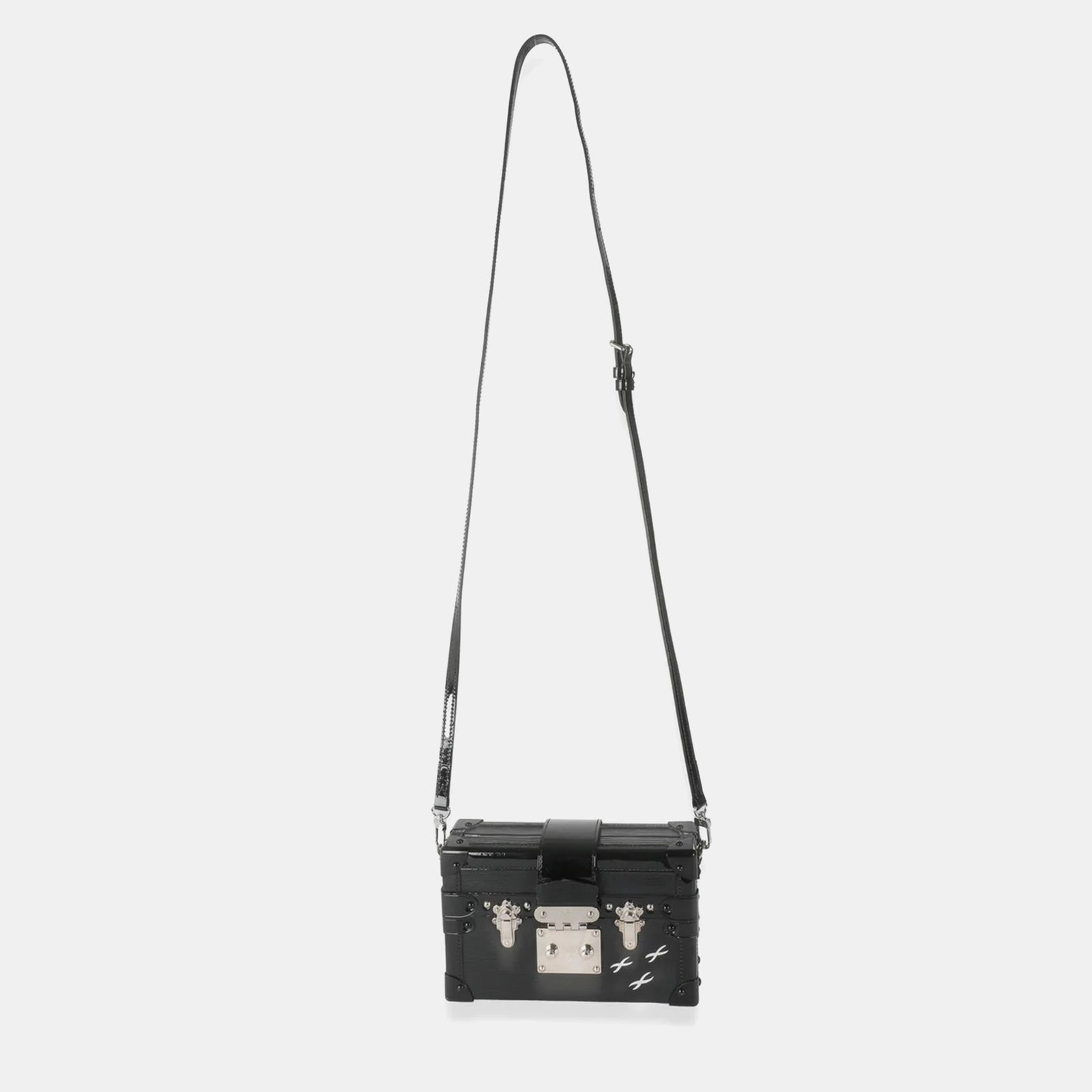 Louis Vuitton Schwarze Epi Petite Malle Tasche