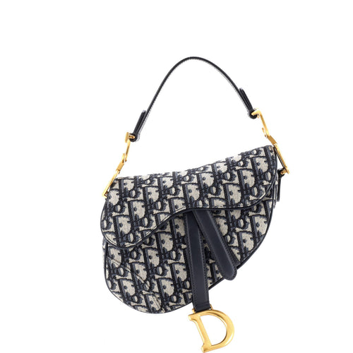 Saddle Handbag Oblique Canvas Mini