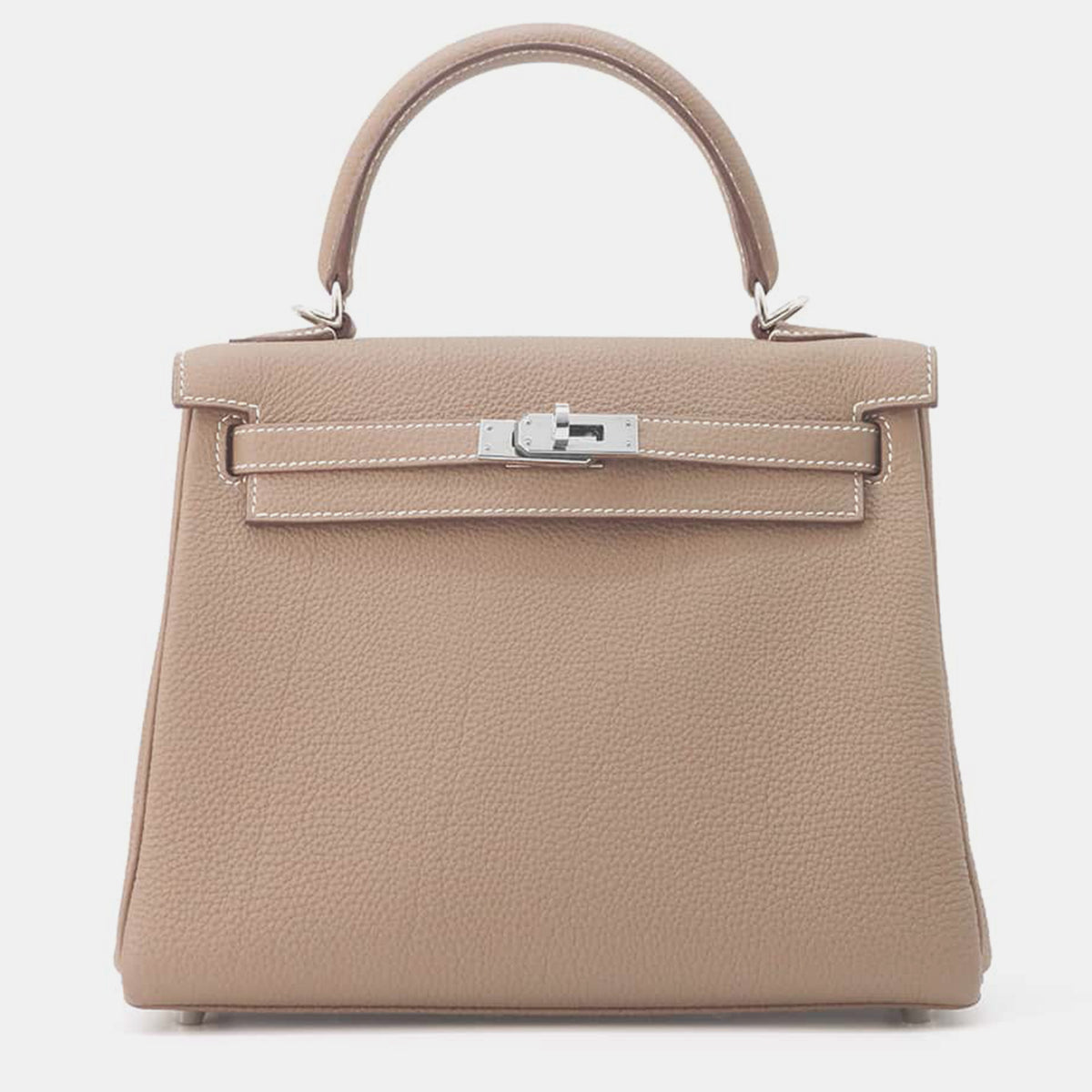 Hermès Etoupe Togo Leather Kelly Retourne Size 25