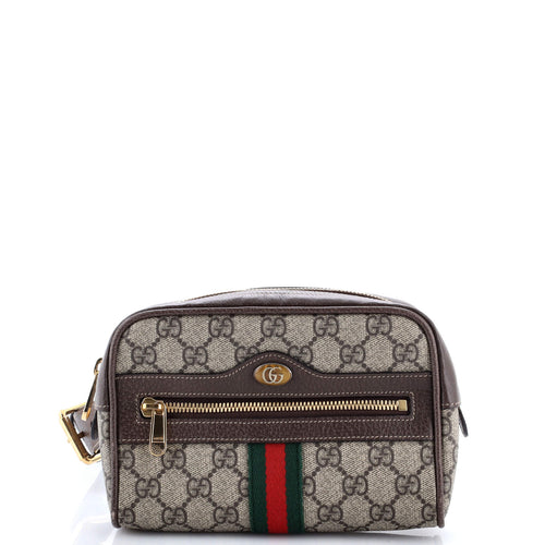 GUCCI Ophidia Belt Bag GG Coated Canvas Small