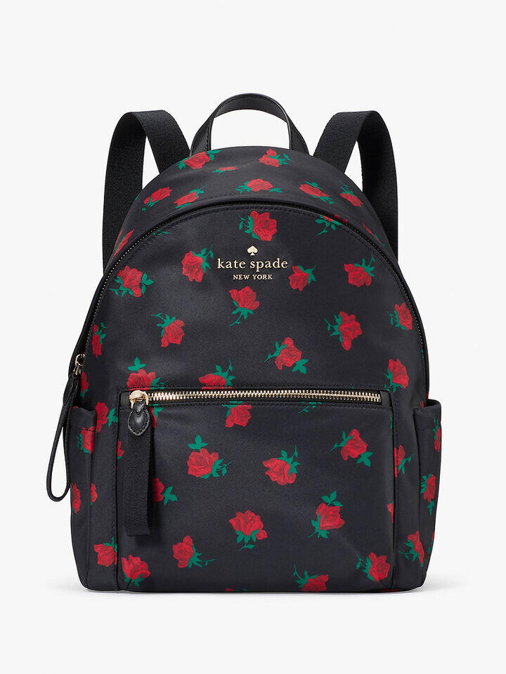 Kate Spade Au Chelsea Rose Toss Printed Medium Backpack