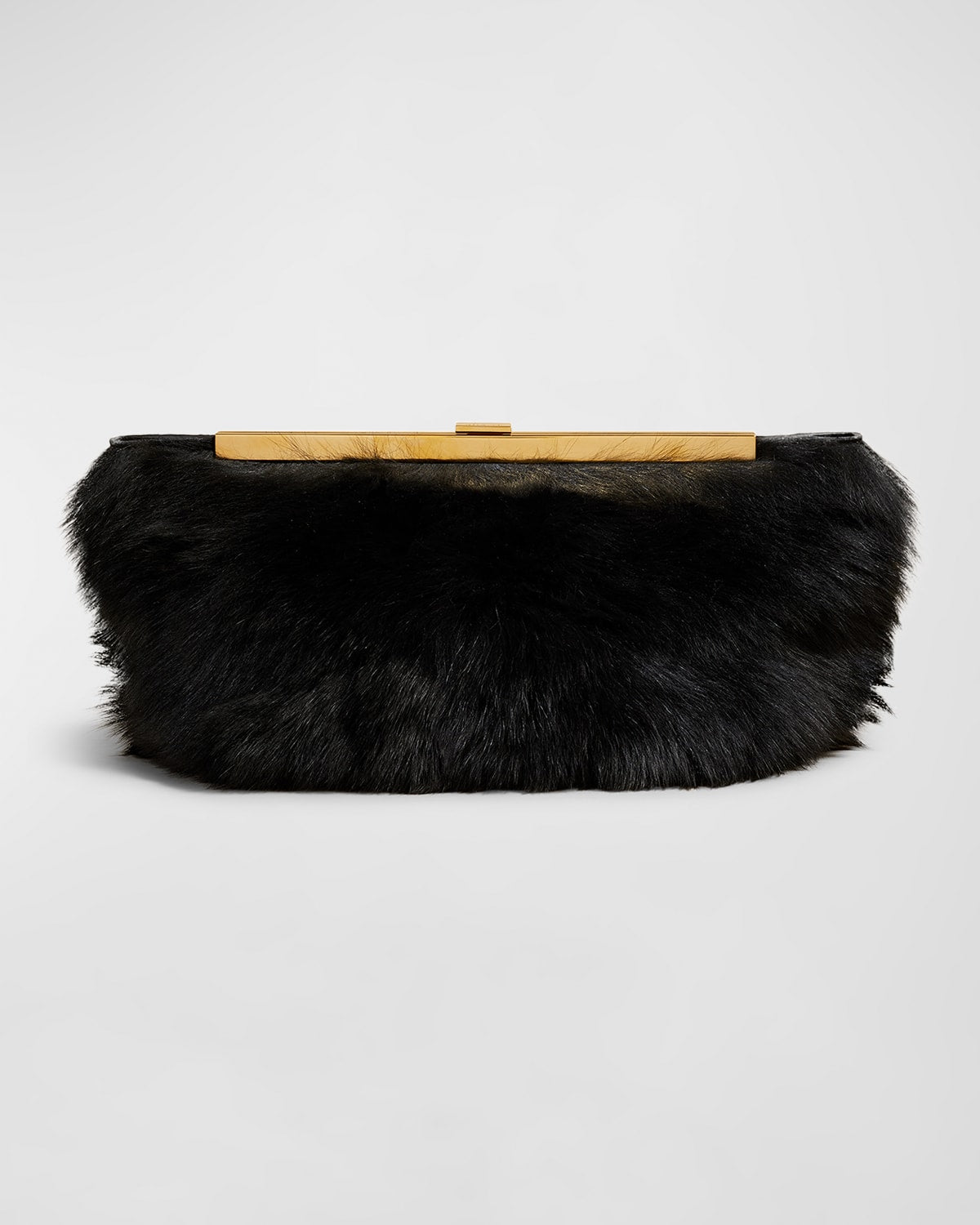 Khaite Aimee Shearling Envelope Clutch Bag